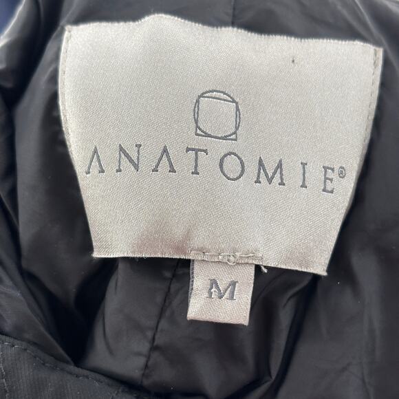 Anatomie Black Megeve Belted Puffer Hooded Jacket - Picture 10 of 12